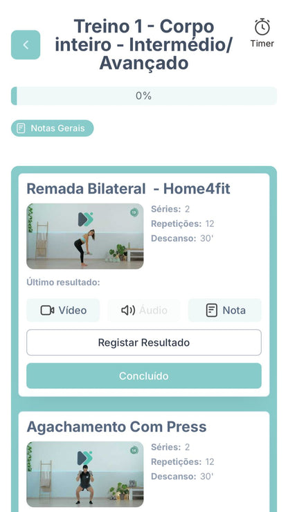 Acesso Vitalício à App Oficial do Kit com dezenas de Treinos e Programas